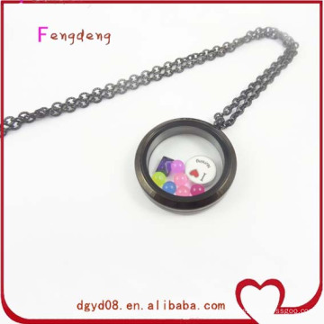 30mm floating black locket by magnetic control